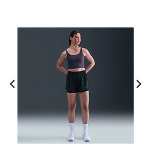 NIKE Dri-FIT One High-Rise 2-in-1 Shorts Black XS